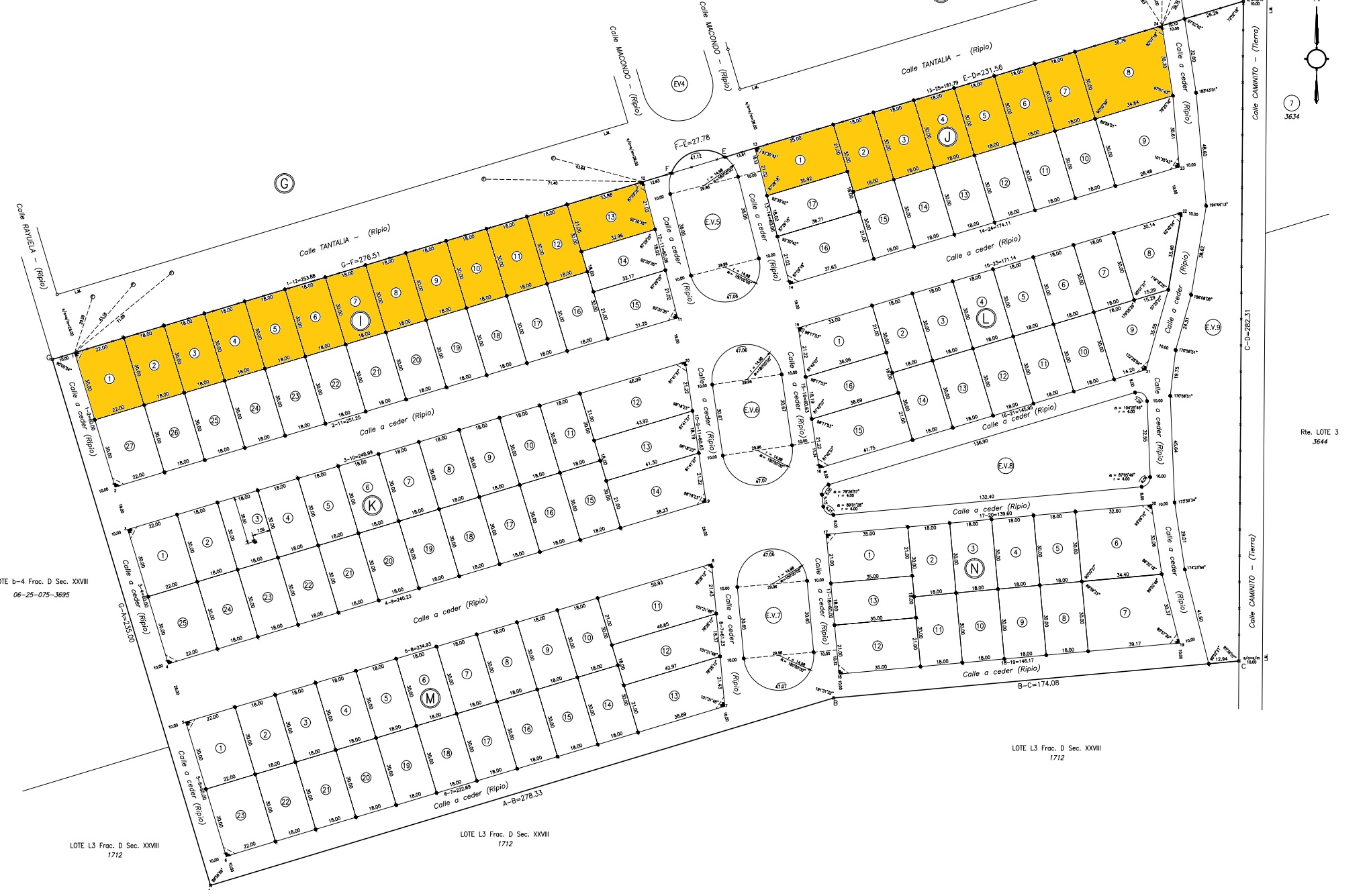 Mapa La Forestada - Manzanas y lotes disponibles